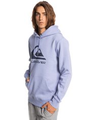 The Quiksilver Mens Big Logo Hoodie in Purple Impression