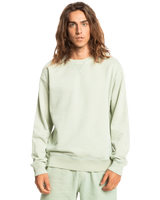 The Quiksilver Mens Trip Away Over Sweatshirt in Green Milieu