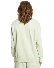 The Quiksilver Mens Trip Away Over Sweatshirt in Green Milieu