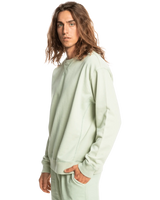 The Quiksilver Mens Trip Away Over Sweatshirt in Green Milieu