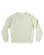 The Quiksilver Mens Trip Away Over Sweatshirt in Green Milieu