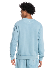 The Quiksilver Mens Trip Away Over Sweatshirt in Ashley Blue