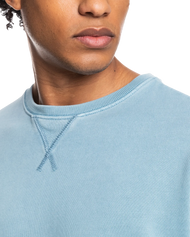 The Quiksilver Mens Trip Away Over Sweatshirt in Ashley Blue