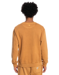 The Quiksilver Mens Trip Away Over Sweatshirt in Brown Sugar