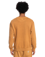 The Quiksilver Mens Trip Away Over Sweatshirt in Brown Sugar