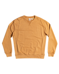 The Quiksilver Mens Trip Away Over Sweatshirt in Brown Sugar