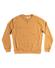 The Quiksilver Mens Trip Away Over Sweatshirt in Brown Sugar