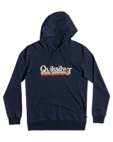 The Quiksilver Mens On The Line Hoodie in Navy Blazer