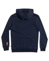 The Quiksilver Mens On The Line Hoodie in Navy Blazer