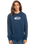 The Quiksilver Mens Temper Trap Sweatshirt in Insignia Blue