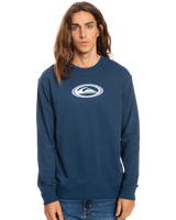 The Quiksilver Mens Temper Trap Sweatshirt in Insignia Blue