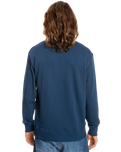 The Quiksilver Mens Temper Trap Sweatshirt in Insignia Blue