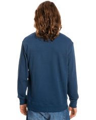 The Quiksilver Mens Temper Trap Sweatshirt in Insignia Blue