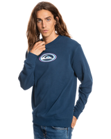 The Quiksilver Mens Temper Trap Sweatshirt in Insignia Blue