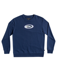 The Quiksilver Mens Temper Trap Sweatshirt in Insignia Blue