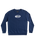 The Quiksilver Mens Temper Trap Sweatshirt in Insignia Blue