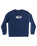 The Quiksilver Mens Temper Trap Sweatshirt in Insignia Blue