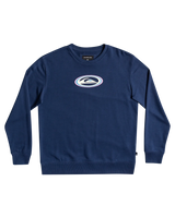 The Quiksilver Mens Temper Trap Sweatshirt in Insignia Blue