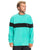 The Quiksilver Mens Flame On Sweatshirt in Pool Green