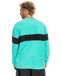 The Quiksilver Mens Flame On Sweatshirt in Pool Green