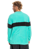 The Quiksilver Mens Flame On Sweatshirt in Pool Green