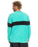 The Quiksilver Mens Flame On Sweatshirt in Pool Green