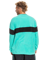 The Quiksilver Mens Flame On Sweatshirt in Pool Green