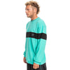 The Quiksilver Mens Flame On Sweatshirt in Pool Green