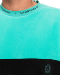 The Quiksilver Mens Flame On Sweatshirt in Pool Green