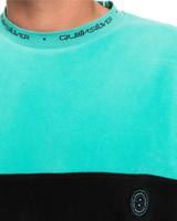 The Quiksilver Mens Flame On Sweatshirt in Pool Green