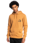 The Quiksilver Mens Rolling Circle Hoodie in Brown Sugar