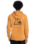 The Quiksilver Mens Rolling Circle Hoodie in Brown Sugar