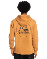 The Quiksilver Mens Rolling Circle Hoodie in Brown Sugar