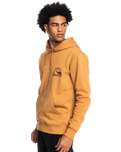 The Quiksilver Mens Rolling Circle Hoodie in Brown Sugar