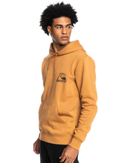 The Quiksilver Mens Rolling Circle Hoodie in Brown Sugar