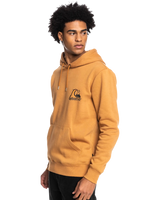 The Quiksilver Mens Rolling Circle Hoodie in Brown Sugar