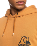 The Quiksilver Mens Rolling Circle Hoodie in Brown Sugar