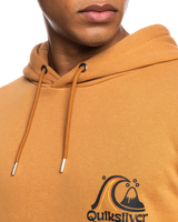 The Quiksilver Mens Rolling Circle Hoodie in Brown Sugar