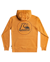 The Quiksilver Mens Rolling Circle Hoodie in Brown Sugar