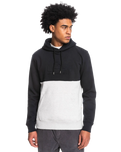 The Quiksilver Mens Emboss Hoodie (2022) in Black