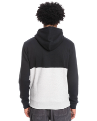 The Quiksilver Mens Emboss Hoodie (2022) in Black