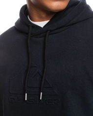 The Quiksilver Mens Emboss Hoodie (2022) in Black