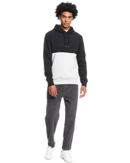 The Quiksilver Mens Emboss Hoodie (2022) in Black