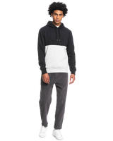 The Quiksilver Mens Emboss Hoodie (2022) in Black