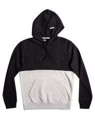 The Quiksilver Mens Emboss Hoodie (2022) in Black