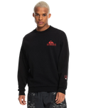 The Quiksilver Mens Stranger Things The Reefer Crew Sweatshirt in Black