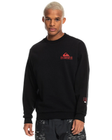 The Quiksilver Mens Stranger Things The Reefer Crew Sweatshirt in Black