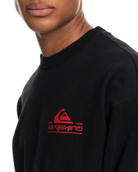 The Quiksilver Mens Stranger Things The Reefer Crew Sweatshirt in Black