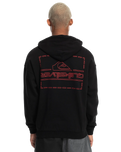 The Quiksilver Mens Stranger Things The Upside Down Hoodie in Black