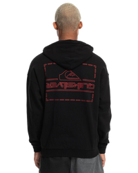 The Quiksilver Mens Stranger Things The Upside Down Hoodie in Black